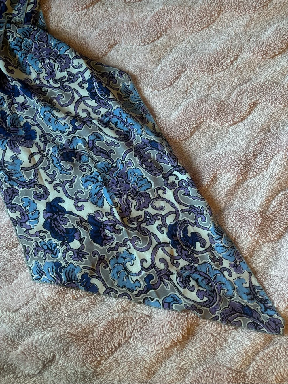 Lightweight Floral Blue Scarf - Women Accessories